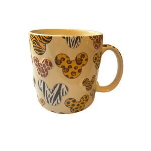 Animal Kingdom Disney Parks 3-D Animal Print Mickey Mouse Safari Coffee Mug